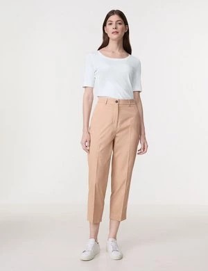 Zdjęcie produktu GERRY WEBER Damski Eleganckie spodnie KIR꞉STY CITYSTYLE Beżowy Jednokolorowy