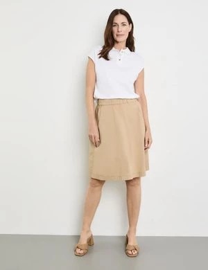 Zdjęcie produktu GERRY WEBER Damski Krótka spódnica o linii A 58cm Beżowy Jednokolorowy