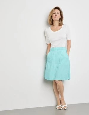 Zdjęcie produktu GERRY WEBER Damski Krótka spódnica o linii A 58cm Niebieski Jednokolorowy