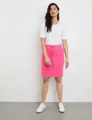 Zdjęcie produktu GERRY WEBER Damski Modna spódnica z rozcięciem 58cm Różowy Jednokolorowy