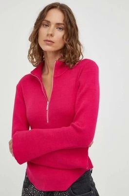 Zdjęcie produktu Gestuz sweter damski kolor różowy z półgolfem 10908356