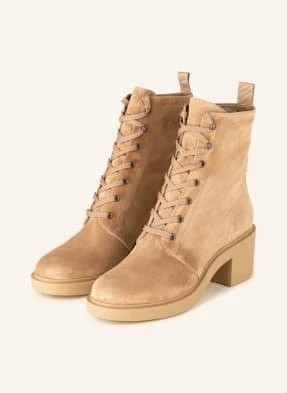 Zdjęcie produktu Gianvito Rossi Botki Sznurowane Foster beige