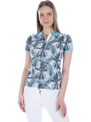 Zdjęcie produktu GIORGIO DI MARE Koszulka polo w kolorze lawendowo-turkusowym rozmiar: L