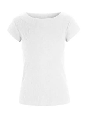 Zdjęcie produktu Globe Rib T-Shirt Top w Białym kolorze Bitte Kai Rand