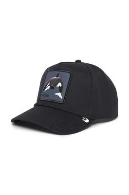 Zdjęcie produktu Goorin Bros czapka z daszkiem bawełniana Killer Whale kolor czarny z aplikacją 101-1107