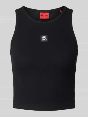 Zdjęcie produktu Góra od piżamy z nadrukiem z logo model ‘Luna’ HUGO