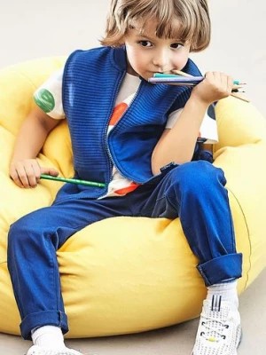 Zdjęcie produktu Granatowe klasyczne spodnie slim fit dla chłopca 5.10.15.