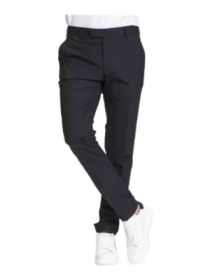 Zdjęcie produktu Granatowe Spodnie na Wysokim Stanie Karl Lagerfeld
