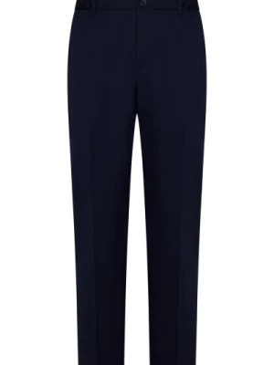 Zdjęcie produktu Granatowe Spodnie Z Zwężanymi Nogawkami Z Wełnianym Dopełnieniem Calvin Klein