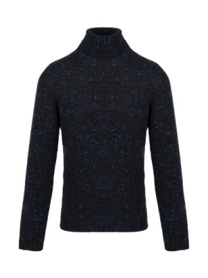 Zdjęcie produktu Granatowy Sweter dla Mężczyzn Drumohr