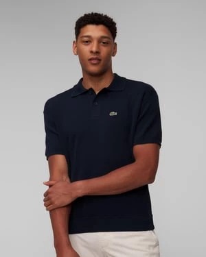 Zdjęcie produktu Granatowy Sweter Polo Męski Lacoste Ah7642