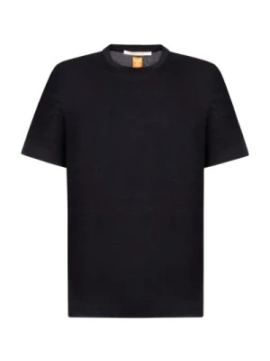 Zdjęcie produktu Granatowy T-shirt z krótkim rękawem Regular Fit Hindustrie