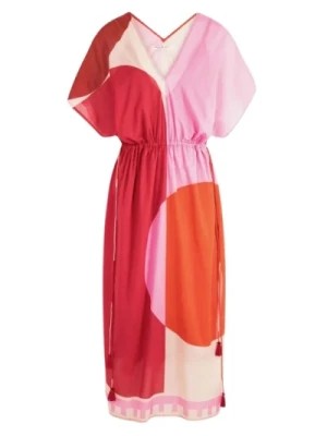 Zdjęcie produktu Graphico Pink Bawełniany Kaftan Sukienka Mare Di Latte