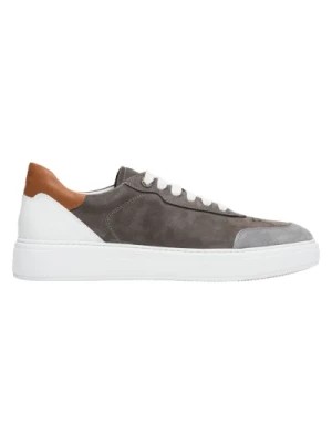 Zdjęcie produktu Grey & Brown Natural Nubuck Men's Sneakers Estro Er00112854 Estro