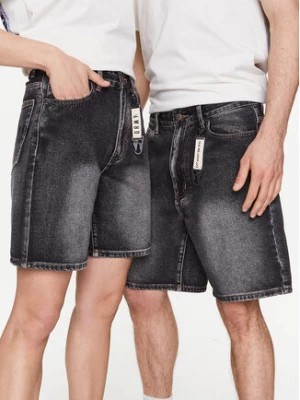 Zdjęcie produktu Grimey Szorty jeansowe GSJ157 Czarny Regular Fit