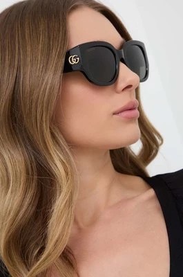 Zdjęcie produktu Gucci okulary przeciwsłoneczne damskie kolor czarny