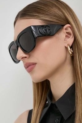 Zdjęcie produktu Gucci okulary przeciwsłoneczne damskie kolor czarny