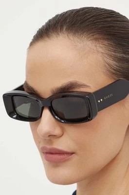 Zdjęcie produktu Gucci okulary przeciwsłoneczne damskie kolor czarny GG1528S