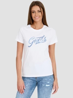 Zdjęcie produktu GUESS Biały T-shirt STONES&EMBRO TEE