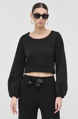 Zdjęcie produktu Guess bluza bawełniana damska kolor czarny gładka