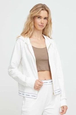 Zdjęcie produktu Guess bluza damska kolor beżowy z kapturem melanżowa O3YQ00 KBS91