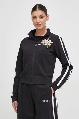 Zdjęcie produktu Guess bluza ZOEY damska kolor czarny wzorzysta V4GQ03 KC5R0