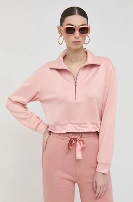 Zdjęcie produktu Guess bluza damska kolor różowy gładka