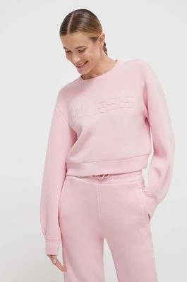 Zdjęcie produktu Guess bluza CINDRA damska kolor różowy melanżowa V3BQ15 K7UW2