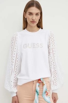 Zdjęcie produktu Guess bluza SANGALLO damska kolor biały z aplikacją W4GQ07 KBKM0