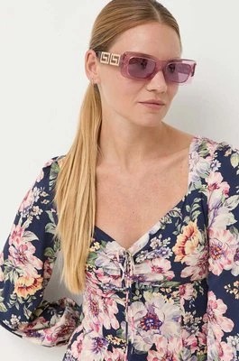 Zdjęcie produktu Guess bluzka damska kolor granatowy wzorzysta