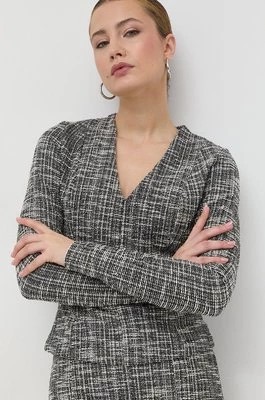 Zdjęcie produktu Guess bluzka Eloise damska kolor czarny wzorzysta