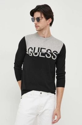 Zdjęcie produktu Guess bluzka męska kolor czarny lekki