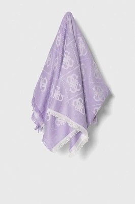 Zdjęcie produktu Guess chusta ELIETTE damska kolor fioletowy wzorzysta AW5111 VIS03