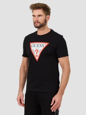 Zdjęcie produktu GUESS Czarny t-shirt z dużym logo Clsc Tri Logo