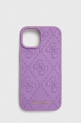 Zdjęcie produktu Guess etui na telefon iPhone 15 6.1 kolor fioletowy