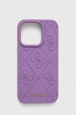 Zdjęcie produktu Guess etui na telefon iPhone 15 Pro 6.1 kolor fioletowy