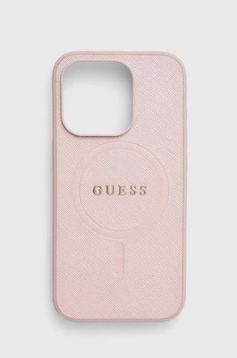 Zdjęcie produktu Guess etui na telefon iPhone 15 Pro 6.1 kolor różowy GUHMP15LPSAHMCP