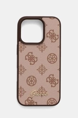 Zdjęcie produktu Guess etui na telefon iPhone 16 Pro 6.3 kolor brązowy GUHMP16LPGPYSW