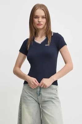 Zdjęcie produktu Guess Jeans polo damski kolor granatowy W4BP45 KA0H1