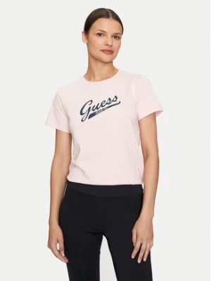 Zdjęcie produktu Guess Jeans T-Shirt W4YI13 J1314 Różowy Regular Fit