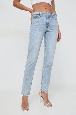 Zdjęcie produktu Guess jeansy 1981 STRAIGHT damskie high waist W4RA08 D49T0