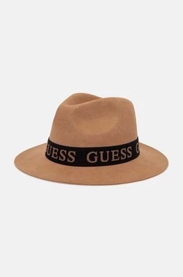 Zdjęcie produktu Guess kapelusz wełniany FEDORA kolor beżowy wełniany AW5162 WOL03