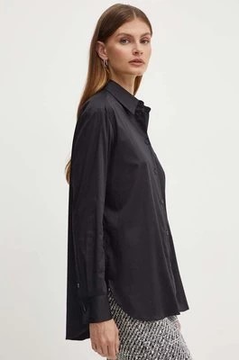 Zdjęcie produktu Guess koszula CELESTE damska kolor czarny relaxed z kołnierzykiem klasycznym W4YH58 WGDJ1