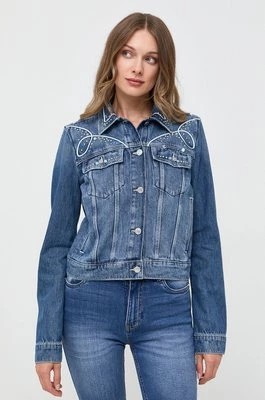 Zdjęcie produktu Guess kurtka jeansowa damska kolor niebieski przejściowa