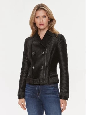 Zdjęcie produktu Guess Kurtka z imitacji skóry Olivia Moto Jacket W3YL25 WFIR2 Czarny Regular Fit