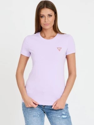 Zdjęcie produktu GUESS Lawendowy t-shirt Mini Triangle Tee