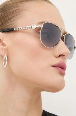 Zdjęcie produktu Guess okulary przeciwsłoneczne damskie kolor srebrny GF6088 01B