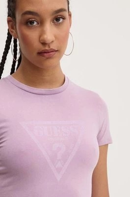 Zdjęcie produktu Guess Originals t-shirt damski kolor fioletowy