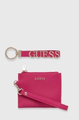 Zdjęcie produktu Guess portfel damski kolor różowy