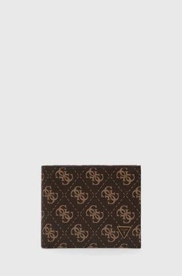 Zdjęcie produktu Guess portfel skórzany VEZZOLA męski kolor brązowy SMVELE LEA20